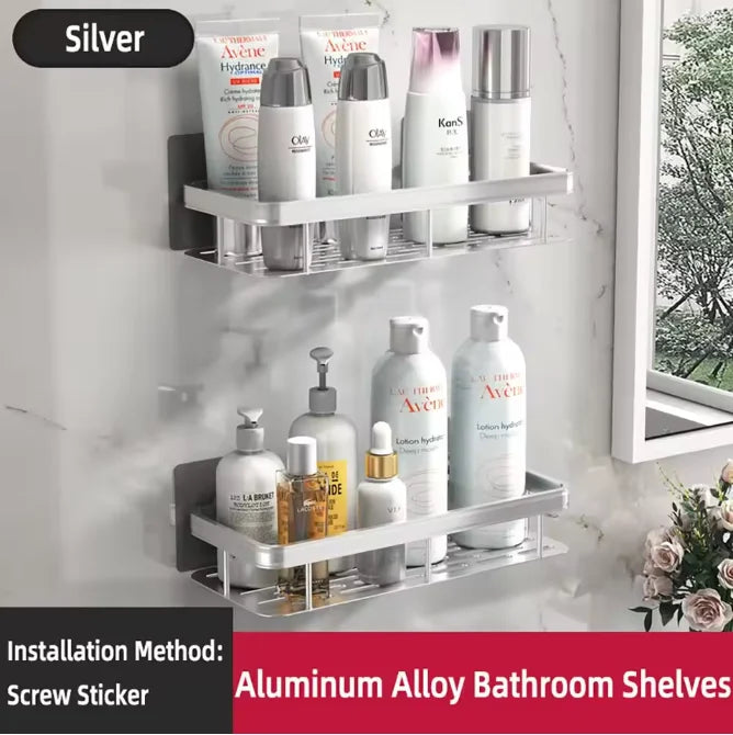Wall mounted shower shampoo rack bathroom rack