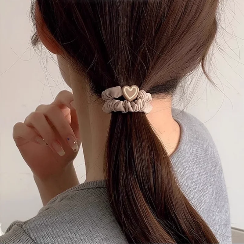 10PCS Headband Leather Band Female High Ponytail Holster Hair Accessories