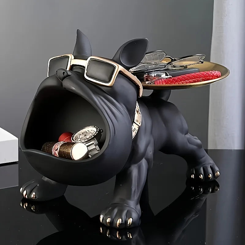 Black Bulldog Storage Decoration Set 1 piece  - Perfect for home