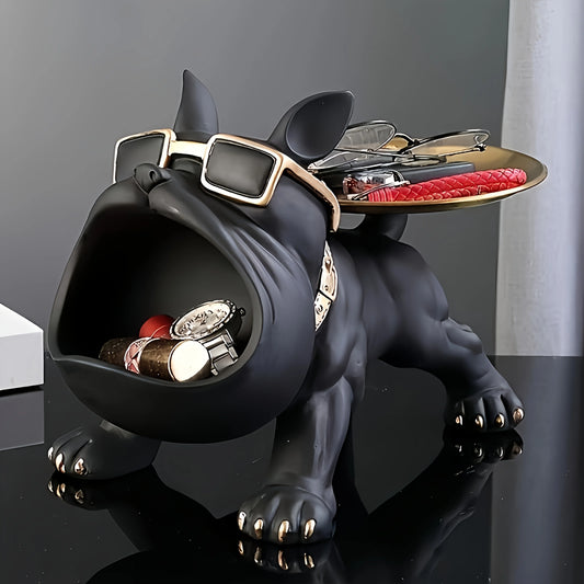 Black Bulldog Storage Decoration Set 1 piece  - Perfect for home
