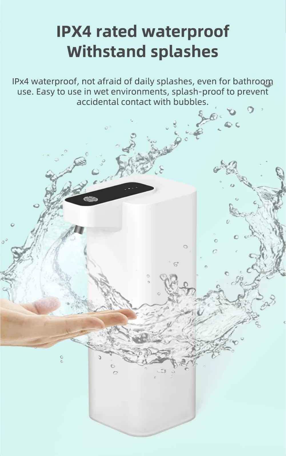 Automatic Soap Dispenser Infrared Sensor Hand Sanitizer USB Rechargeable Foam Hand Sanitizer Applicable To Kitchen And Bathroom