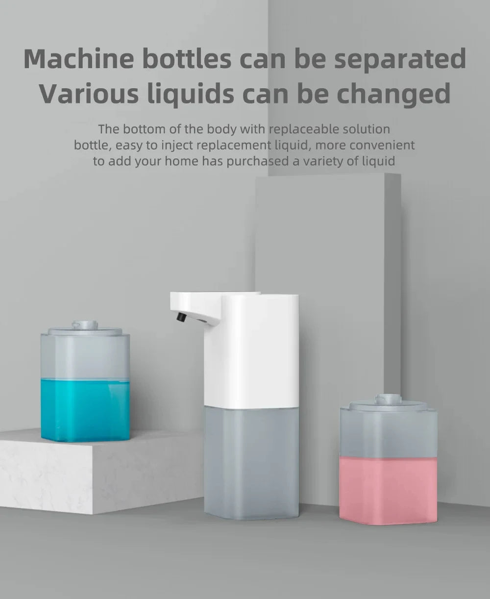 Automatic Soap Dispenser Infrared Sensor Hand Sanitizer USB Rechargeable Foam Hand Sanitizer Applicable To Kitchen And Bathroom