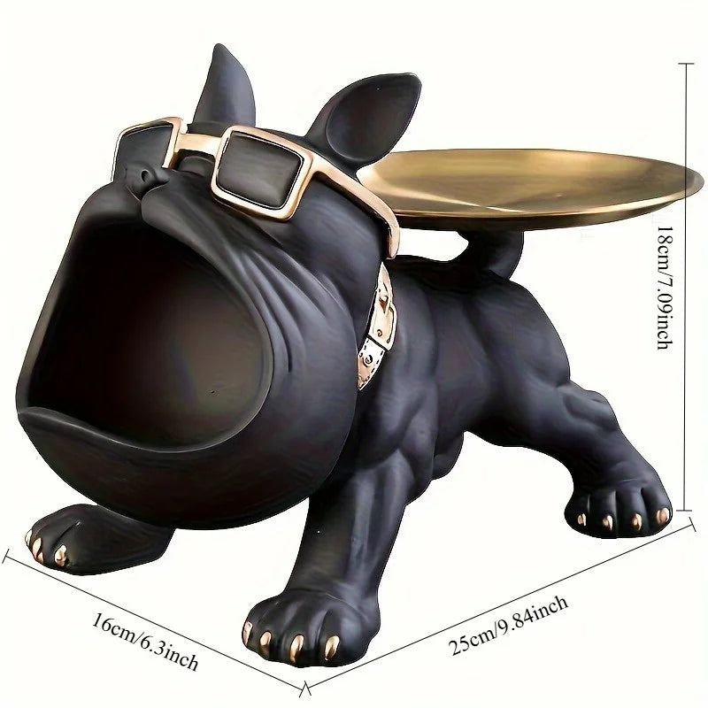 Black Bulldog Storage Decoration Set 1 piece  - Perfect for home