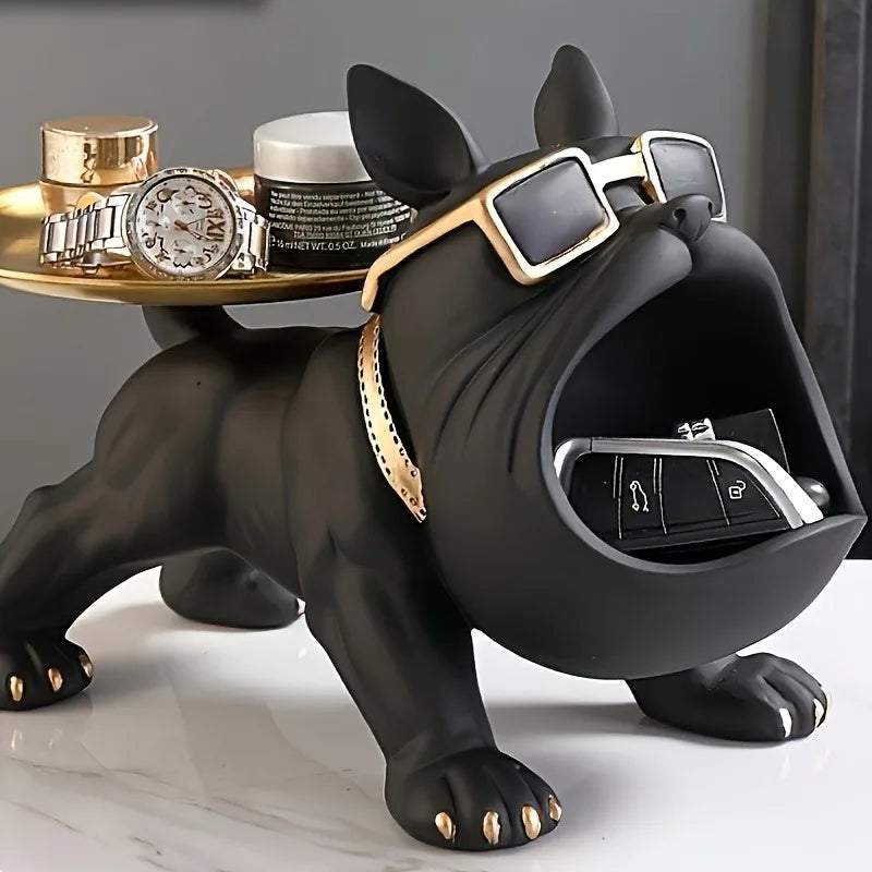 Black Bulldog Storage Decoration Set 1 piece  - Perfect for home