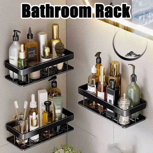 Wall mounted shower shampoo rack bathroom rack